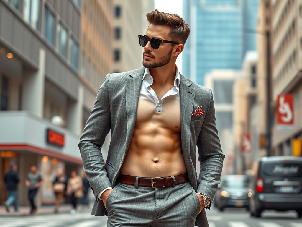 Modă pentru bărbați cu abdomen tonifiat