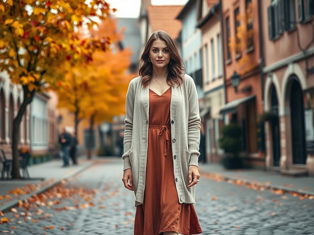 Cum să îmbraci o rochie midi toamna